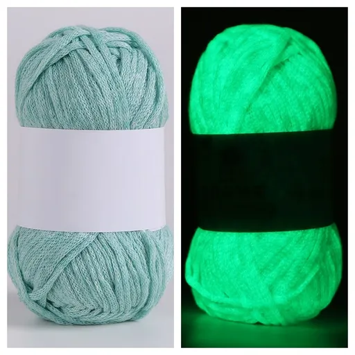 Glow in The Dark Yarn, Crochet Yarn for Crocheting,Yarn for DIY Art,Knitting, Crocheting and Crafts, 3 Pack