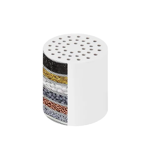 Stage Replacement Cartridge Universal High Output Shower Filter with VC, Reduce Hard Water, Heavy Metal Impurity