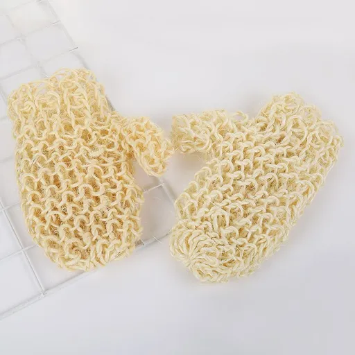 Cleaning Gloves， 2 Piece of Bath Exfoliating Gloves, Bath Cream Scrub Gloves, Anti-Massage Loofah Gloves