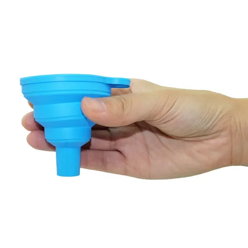 Color Random Food Grade Silicone Funnel for Kitchen Use. Small Collapsible Funnel Bottle Funnel for Water Liquid Protein Powder Transfer.