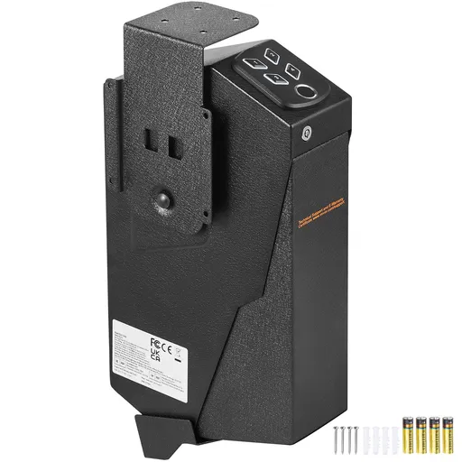 Mounted Gun Safe for Pistols Biometric Gun Safe 3 Access Ways for 1 Pistol