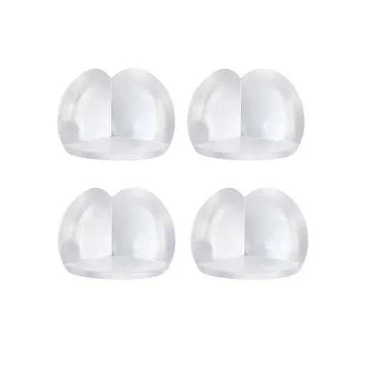 Transparent PVC Table Corner Guards Anti-Collision Protective Covers for Furniture - 4 PCS