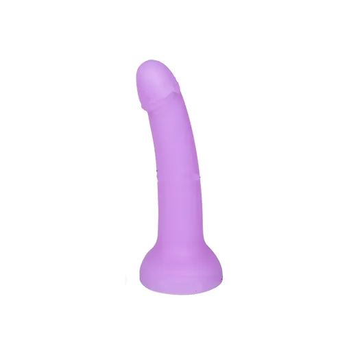 House Of Dasein Soft Flexible Luminous Glowing Suction Cup Dildo For Women Maximum Pleasure Vag - Purple