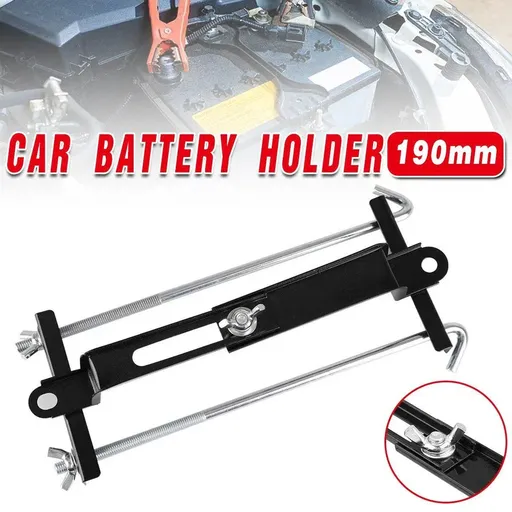 190mm Adjustable Car Battery Fixing Bracket Automotive Holder Mount Clamp