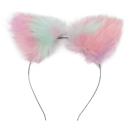 House Of Dasein Furry Fox Ears Pet Play Ddlg Littles Cosplay - Pink & White Pastels