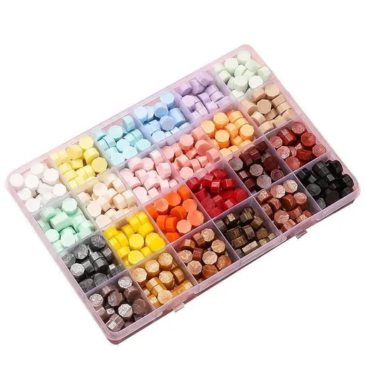 600 X Colour Sealing Wax Mix Metallic Stick Beads Stamp Seal Candle Envelope VIC - Macaron Color