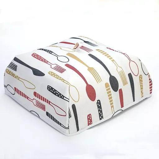 2 Pack Red Knief Foldable Thermal Insulated Food Cover (XL 50 x 50 x 15cm) - Dustproof & Insect-Proof Kitchen Dish Protector