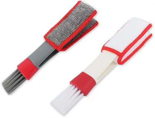 Blind cleaner - 2 pieces - Blind cleaner - Mini dust cloth - Blind cleaner - Ventilation brush - Dust cloth - Dust-free blinds - Easy to grip - Ideal cleaning tool - For car air vents - Microfiber dust cloth