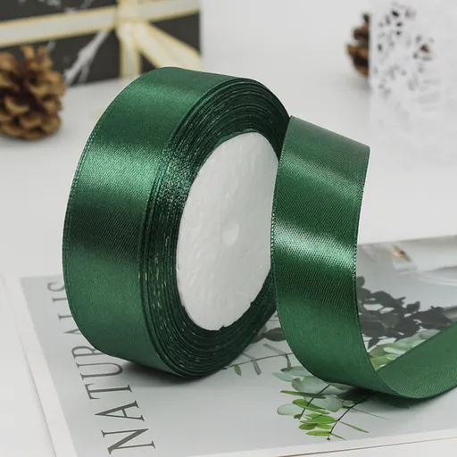 Wrapping Paper with Dogs Warehouse Sale Colored Satin Ribbon Green Home Decor Packaging Case Cloth Green 3.51*3.51*1.17 Inch Green