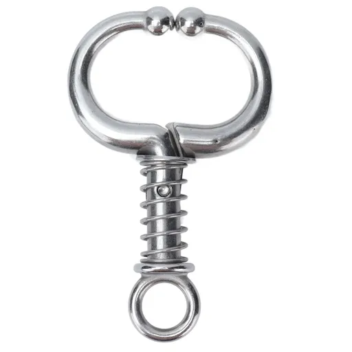Cattle Nose Ring Stainless Steel Cattle Nose Clamp Bull Cow W Spring Nose Ring for FarmS