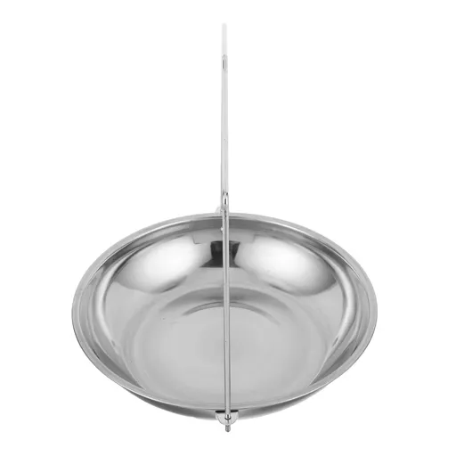 Stainless Steel Hanging Scale Pan Cradle with Chains and Handle
