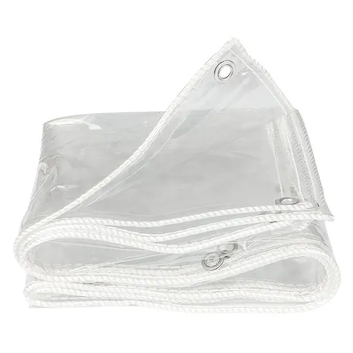 Transparent Reinforced Protective Tarpaulin 350g per Square Meter, 2 x 3M