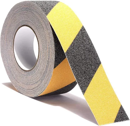 Anti Slip S afety Grip Tape Non Skid Tread Safety Tape with High Traction Grit Yellow & Black Marking