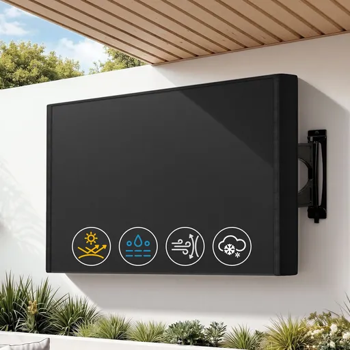 Artiss 55-58 Inch TV Cover Waterproof Outdoor Patio Flat Television Protector
