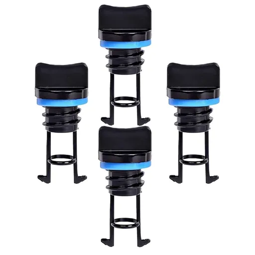 Nylon Kayak Drain Plugs, Black, Suitable for Canoes, Paddle Boats, 4Pcs