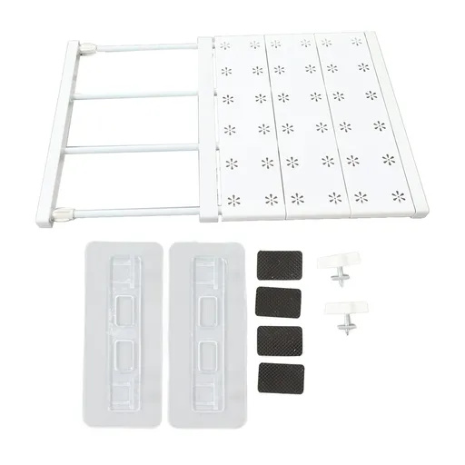 Tension Shelf Adjustable Space Saving Expandable Closet Organizer Dividers for Shoe Cabinet Closet Length 38‑60cm/15.0‑23.6in