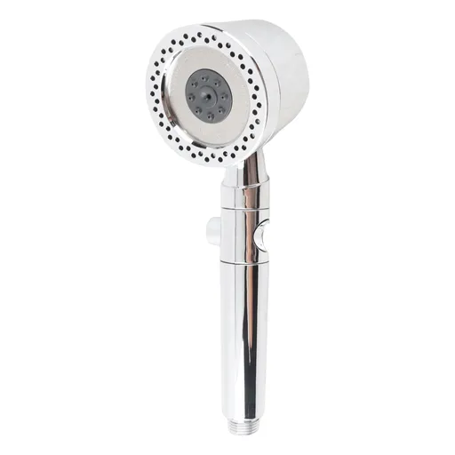 Filtered Showerhead Multiple Modes Stylish Look Pressure Boost Handheld Showerhead for Household Use Silver