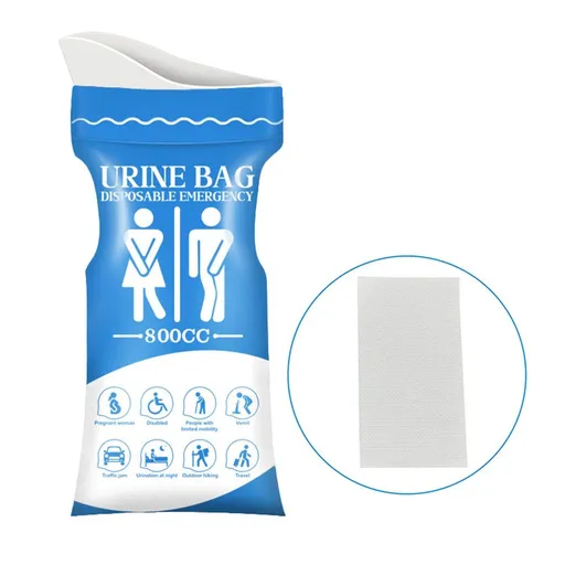 Disposable Urine Bag, 24 PCS Pee Bags for Travel for Women/Men, 800ML Emergency Portable Urinal Bag and Vomit Bags, Unisex Urinal Bag for Camping, Traffic Jams, Pregnant, Patient