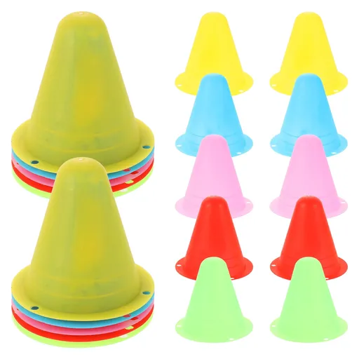 Mini Cones for Sports 20Pcs PE Skating Training Cones for Roller Skates Enthusiasts 11.8X11.8X2.9In
