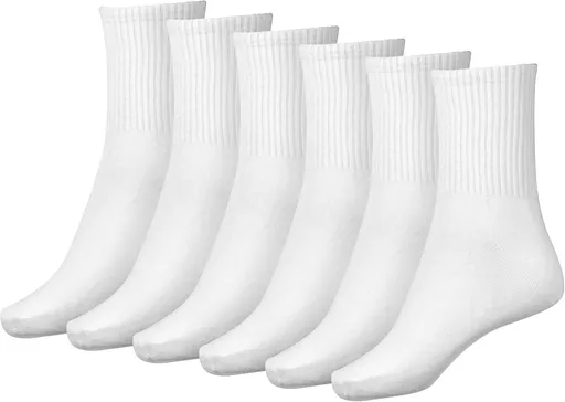 Women Crew Sock Cotton Casual Calf Socks 6 Pairs Size 5-10
