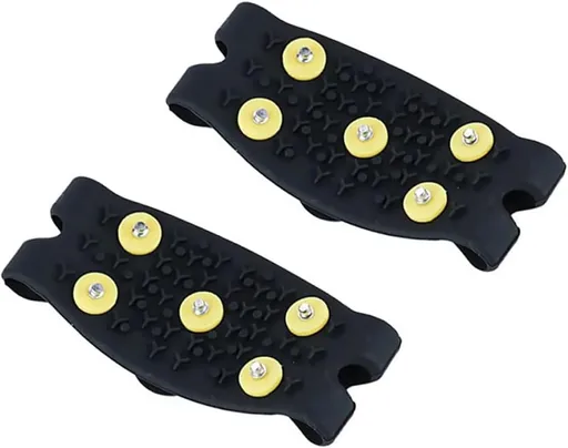 Anti-Slip Five-Claw Ice Grips for Shoes - Provides Grip for Walking Hiking Snow and Ice Adventures