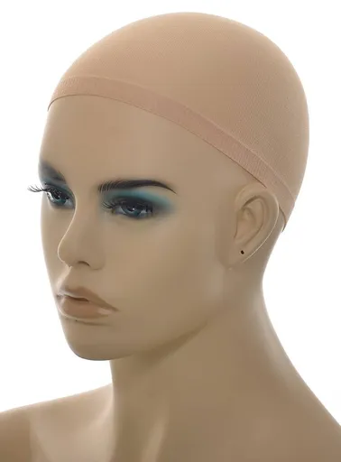 Midnight Collection 2 Pack Light Beige Stocking Fabric Wig Cap