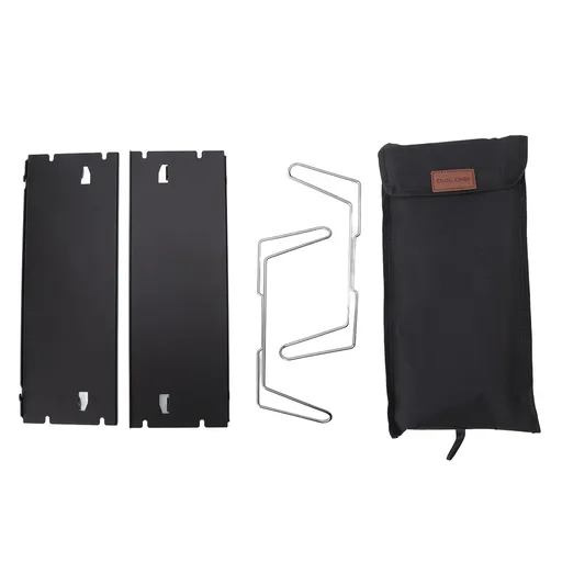 Outdoor Folding Table Aluminum Alloy Stainless Steel Black Portable Picnic Table for Camping Traveling Mountaineering