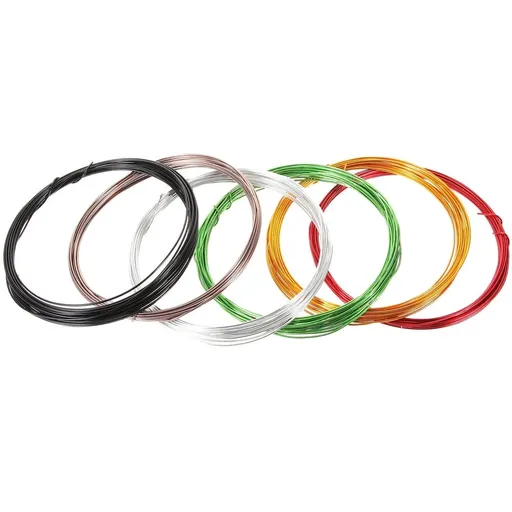6pcs Anodized Colored Aluminum Bonsai Wires Flexible Gardening Tools for Tree Shaping and Plant Training
