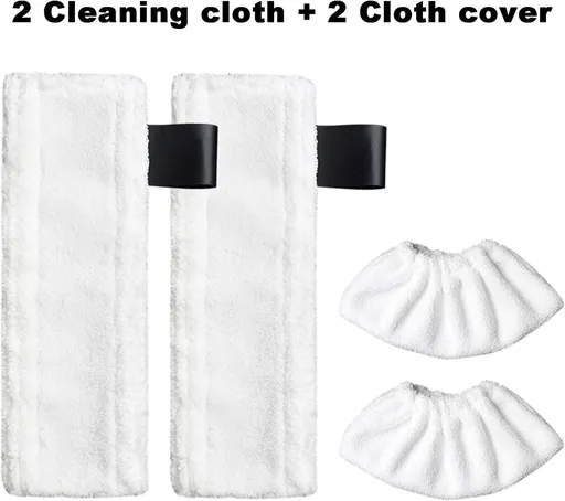 3Pcs Replacement Microfibre Mop Cloths with Pads Set Fits for Steam Cleaner SC2 SC3 SC4 SC5 Accessories
