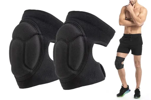 Knee Pads for Gardening Anti-Slip EVA Foam Cushioned Knee Protectors - Black & S