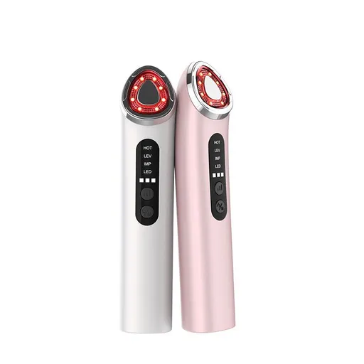7-Color LED Face Lift Device – Skin Tightening and Lifting, LED Light Therapy for Wrinkles, Korean Skin Care, Spa-Grade Facial Massager Lifting & Firming Beauty Massager - Pink - Size 160mm