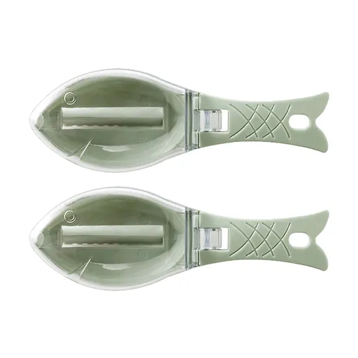 Scale Scraper, Peeler ! Household Kitchen Tools Fishs Scale Scraper Remover with Lid White Green