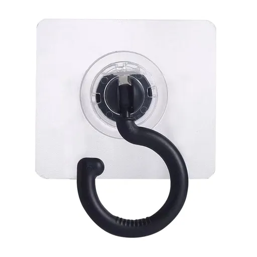 360 Degree Kitchen Self-Adhesive Wall Hook, Strong Household Portable Hook Multifunction Rotatable Hook Rack Wall Sticker （3pcs）