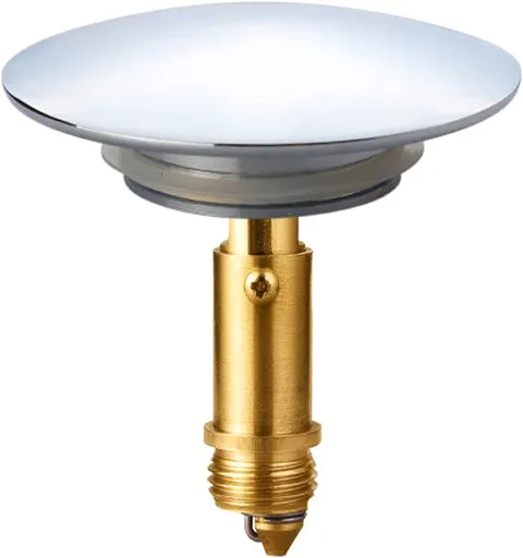 Pop-Up Click Clack Plug,66 mm Bathroom Basin Sink Button Drain,Suitable for Kitchen Bathroom Washbasin, Solid Brass Chrome Platedplug