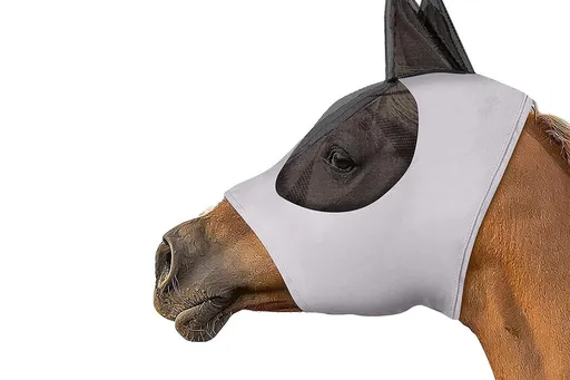 Horse Fly Mask with Ears -Grey