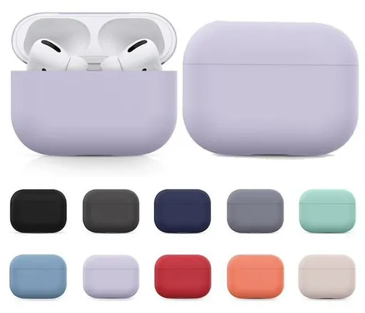 AirPods Pro Silicone Case Protection Purple