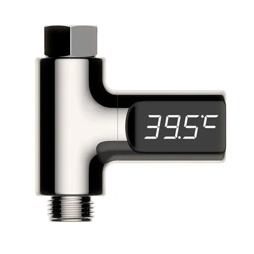 Instant-Read Shower Thermometer LED Digital Display Fahrenheit/Centigrade Baby Bath Water Light for Home Bathroom Kitchen