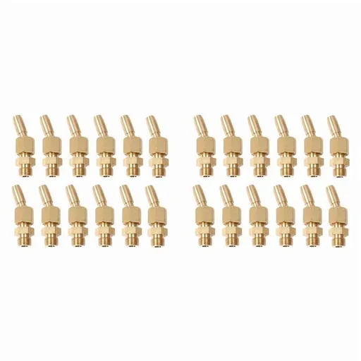 24Pcs 1/8inch Brass Gushing Sprays Water Fountain Nozzles Universal Water Curtain Nozzle Landscape Fountain Decoration
