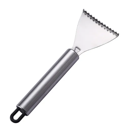 Set of 5 Stainless Steel Fish Scale Removers – Food-Grade Heavy-Duty Fish Scaler Tools with Comfort Grip & Hanging Loop, for Fine & Coarse Scales, Kitchen Essential
