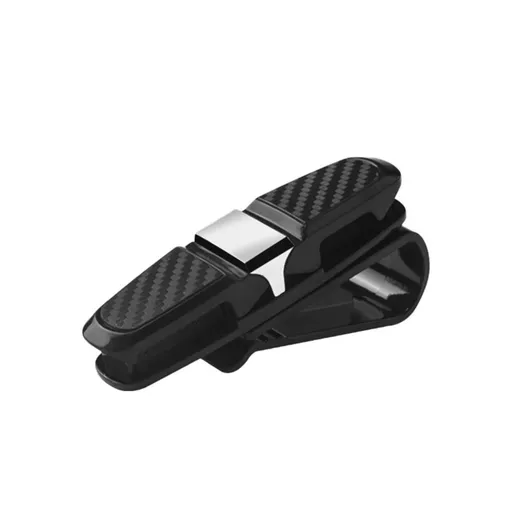 1 Pack Glasses Holders for Car Sun Visor,Easy to Use Sunglasses Eyeglasses Mount with Ticket Card Clip - Black
