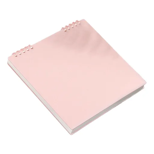 Sketch Book, Spiral Grid Sketchpad for Drawing Writing and Crafts, Top Bound Notebook for School and Travel, Pink, 7.87 x 7.56 inches
