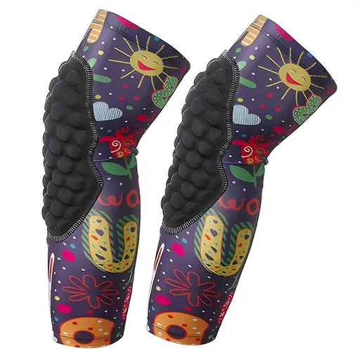 Sports Basketball Knee Pads Sports Cushioned Knee Pads For Boys and Girls - Yellow L