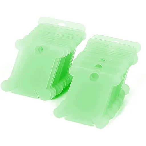Embroidery Floss Bobbins, Sewing Thread Winding Plate Board,50 pc Embroidery Floss Organizer, Plastic Embroidery Thread Cards for Cross Stitch Thread Holder Sewing Storage 50 pc Green