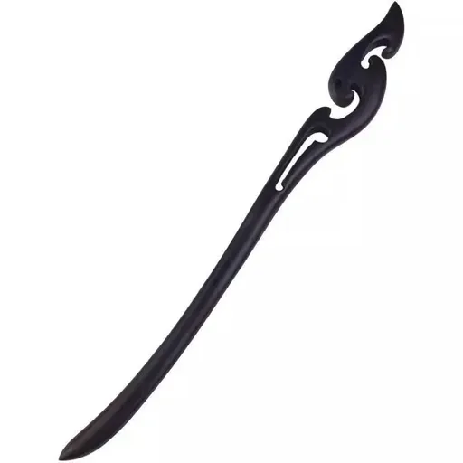 Retro Wooden Carved Hair Sticks Women Hairpin Barrette Chopsticks Accessories - F