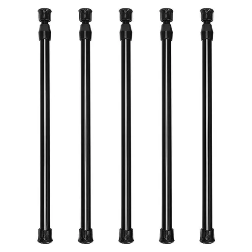 Guckmall Black Adjustable Spring Curtain Rod, 11.81"- 20