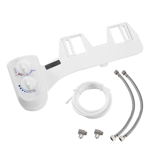 Intelligent Toilet Bidet Set with Dual Rotate Knob Non Electric Self Cleaning Single Nozzle Bidet Toilet AttachmentG1/2