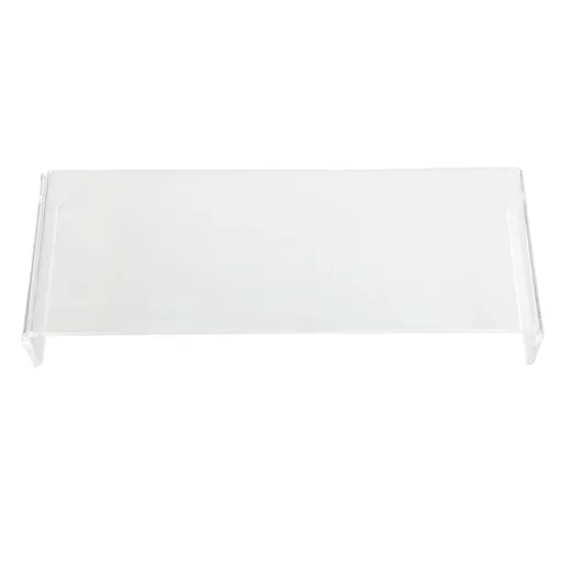 Monitor Riser 50lb 3.5inch Height Improve Sitting Posture Reduces Neck Eyes Pressure Space Saving Acrylic Computer Stand for Bedroom Study Transparent