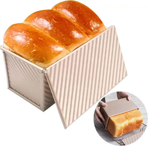 rectangular cake tin - Cake tin - Bread tin with lid - Non-stick Bread Toast Box - Baking Cake tin - baking tin for toast cake - baking tin - bread box - sandwich tin - for baking cakes and making toast