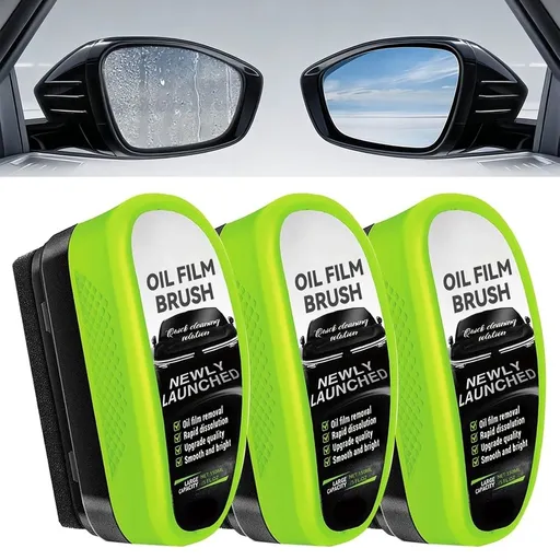 3PCS Upgraded Reusable Windshield Oil Film Remover for Car, Truck, RV and All Glass Surfaces