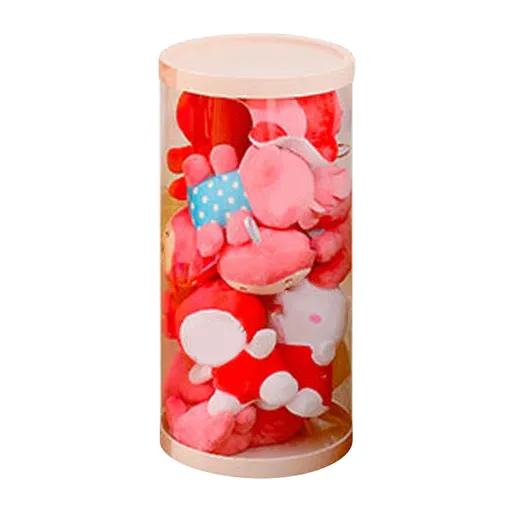 Doll Storage Bucket Transparent Rotatable PVC 26cm Stuffed Animal Storage Bucket for Home 50cm / 19.7in
